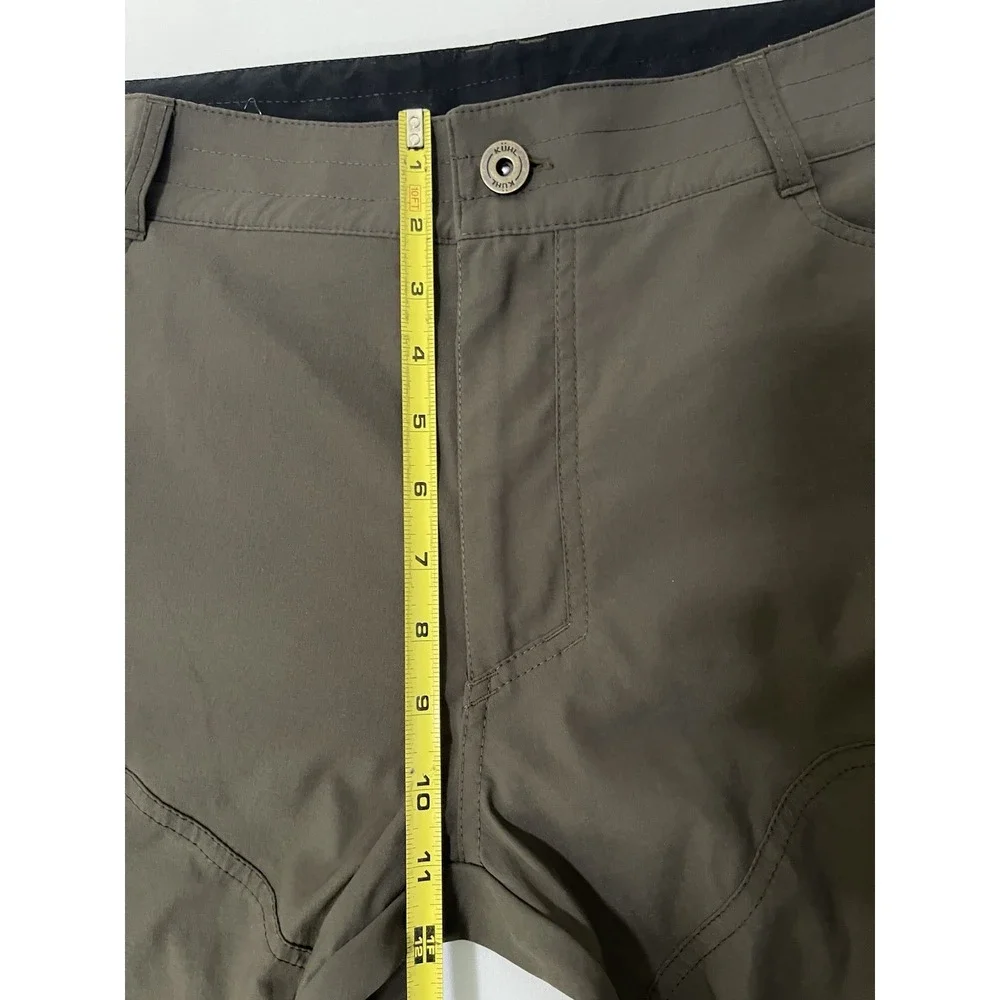 Kuhl Renegade Hiking Climbing Rock Pants Dark Brown Nylon Stretch Mens 36x32